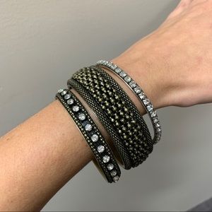 Boho Hippie Chic Bangle Bracelet Set of 3